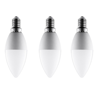 لامپ‌های LED داخلی 3/5/7/9 وات کم‌نور شمع‌شکل آلومینیومی