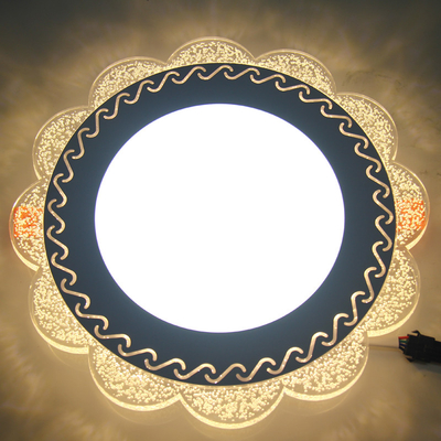 OEM ODM Flat Panel LED Lights RGB شیشه ای طرح حباب گل