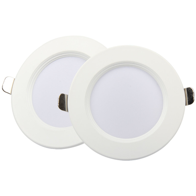 آلومینیوم گرد پلاستیکی بدون برش آتش دارای رتبه بندی LED Downlight OEM 4000K